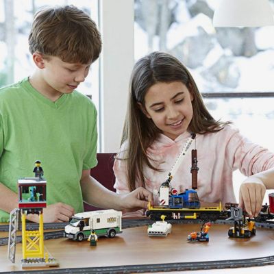 32 x R72 gebogene Gleise Vollkreis kompatibel mit Lego Eisenbahn 60197 60198 