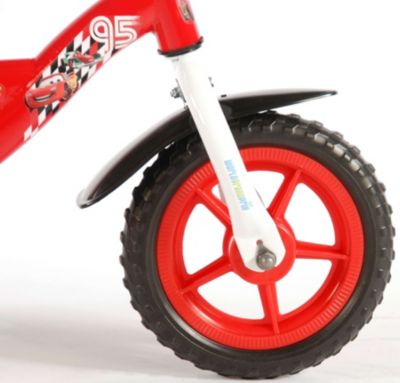 Kinderfahrrad Jungen 10 Zoll Rot, Disney Cars myToys