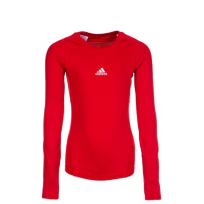 Kinder langarmshirt mit Flatlock Nähten, adidas Performance Kindermode von Adidas Performance in Rot