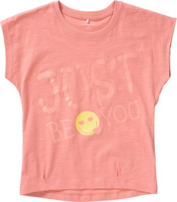 T-Shirt NKFICON koralle Gr. 116 Mädchen Kinder
