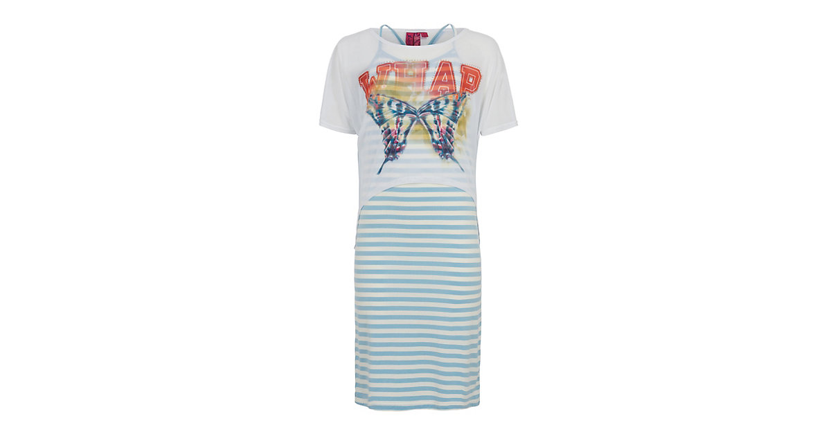 Million X Kids Mädchen Set Kleid mit Shirt Kleider blau Gr. 128 Mädchen Kinder