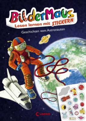 Buch - Bildermaus: Lesen lernen mit Stickern - Geschichten vom Astronauten, 1. Klasse