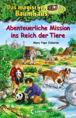 Image of Buch - Das magische Baumhaus: Abenteuerliche Mission ins Reich der Tiere, Sammelband mit Audio-CD