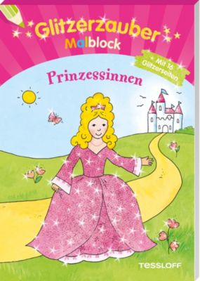 Buch - Glitzerzauber-Malblock: Prinzessinnen