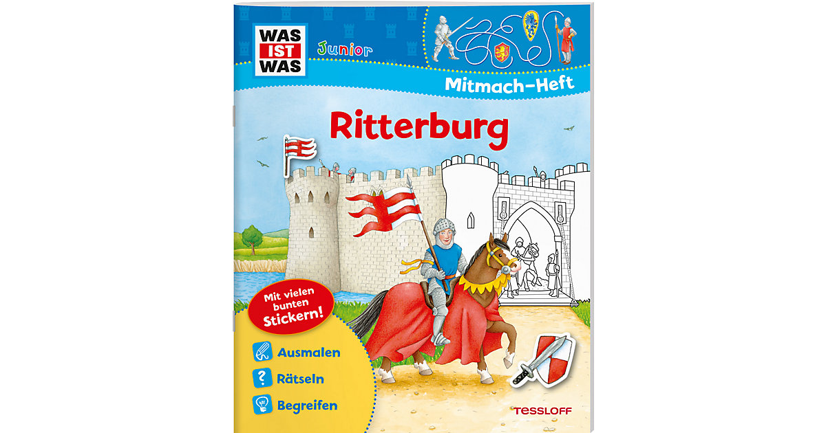 Buch - WAS IST WAS Junior: Ritterburg, Mitmach-Heft