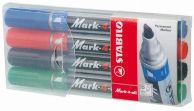 Набор перманентных маркеров Stabilo "Mark-4-All" 1-4 мм, 4 шт