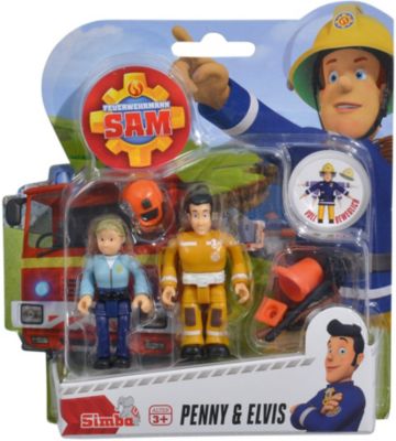 Feuerwehrmann Sam - Figuren Doppelpack Elvis+Penny, Feuerwehrmann Sam