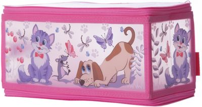 Кофр для хранения VALIANT с застёжкой-молнией, 30*15*15 см, КИСКИ&СОБАЧКИ