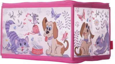 Кофр для хранения VALIANT с застёжкой-молнией, 40*30*25 см, КИСКИ&СОБАЧКИ