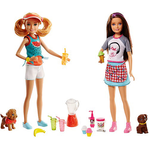 Игровой набор с куклой барби Barbie "Сестры и щенки" от Mattel