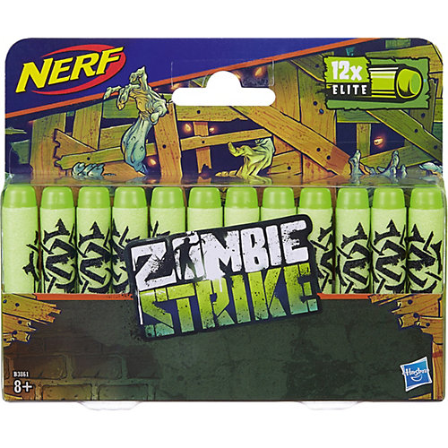 Игрушка Стрелы Нёрф Зомби 12 Штук, Nerf от Hasbro