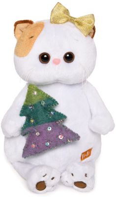 Мягкая игрушка Budi Basa Кошечка Ли-Ли с елочкой, 24 см