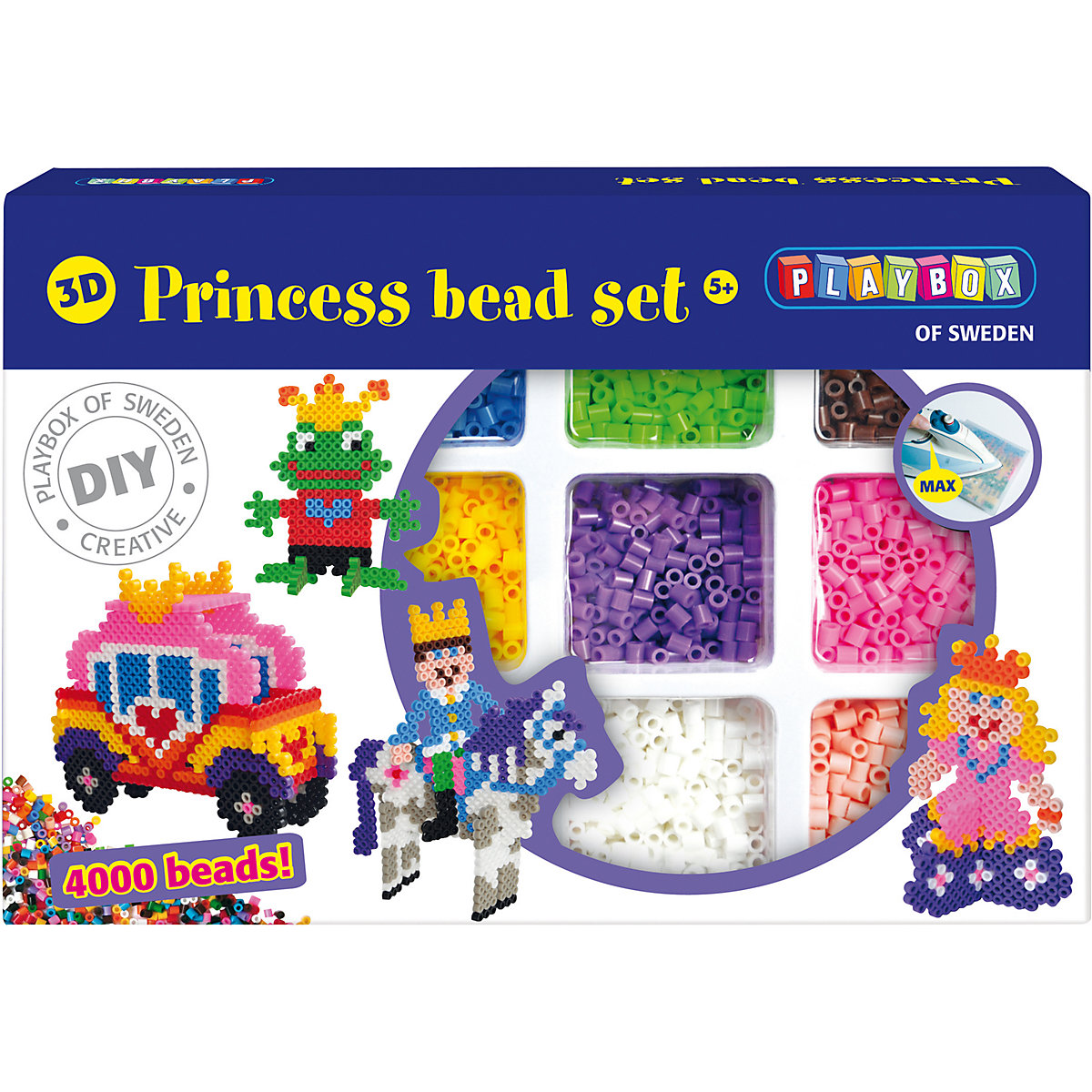 Playbox 3D-Bügelperlen Set Prinzessin 4.000 Perlen