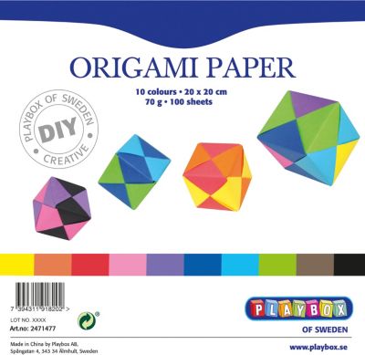 10 Blatt A4 Bunt Faltende Origami Papiere Kunsthandwerk 