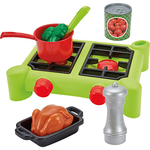 Игровой набор Ecoiffier 100% Chef плита с продуктами, 21 предмет от écoiffier