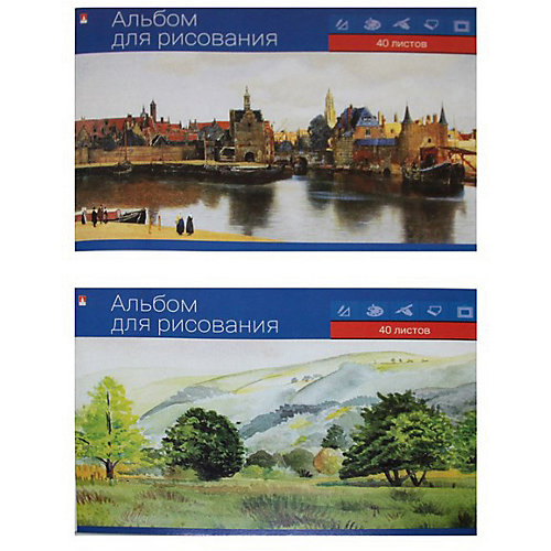 Альбом для рисования Альт "Классика" на склейке, А4, 40 листов от Альт