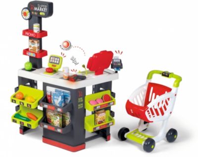 Kinder Einkaufswagen 27 Teile Kaufladen Spielzeug Küche Kiosk Kaufmannsladen 