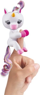 Интерактивный единорог Fingerlings  Гиги, 12 см (белый) WowWee