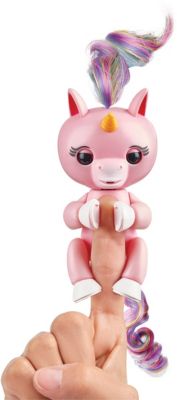 Интерактивный единорог Fingerlings Гемма, 12 см (розовый) WowWee