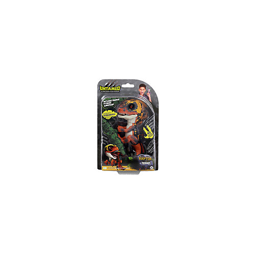 Интерактивный динозавр WowWee Fingerlings, 12 см (зеленый с оранжевым) от WowWee