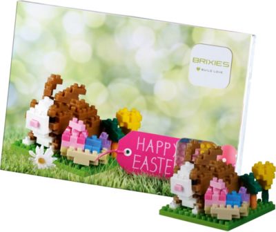 Glckwunschkarte BRIXIES Ostern hellgrn