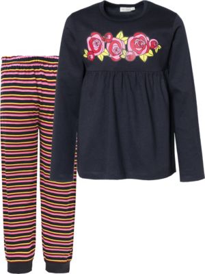 Schlafanzug von ZAB kids pink/blau Gr. 104/110 Mdchen Kleinkinder