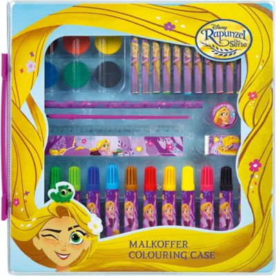 Malkoffer Disney Rapunzel, 24-tlg. gelb
