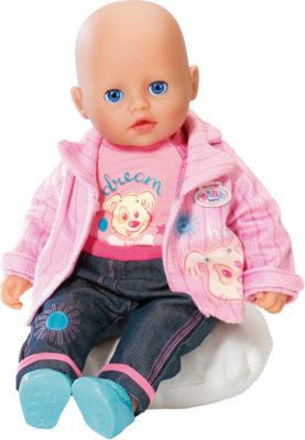 Puppenkleidung mit Jacke rosa für 32 cm o 36 cm little Re born Baby Puppen NEU! 