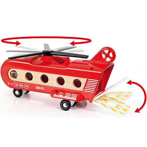 Игровой набор Brio "Грузовой вертолёт с вагонами" от BRIO
