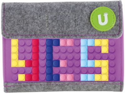 Пиксельный кошелек Upixel «Pixel felt small wallet», фиолетовый