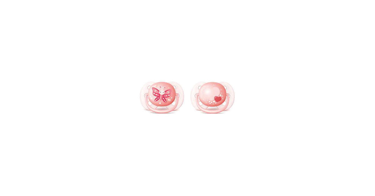 Philips AVENT · Schnuller Ultra Soft, Gr.1, Mädchen, 2er Pack Philips AVENT · Schnuller Ultra Soft, Gr.1, Mädchen, 2er Pack
