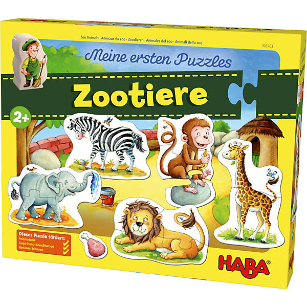 HABA 303703 Meine ersten Puzzles - Zootiere