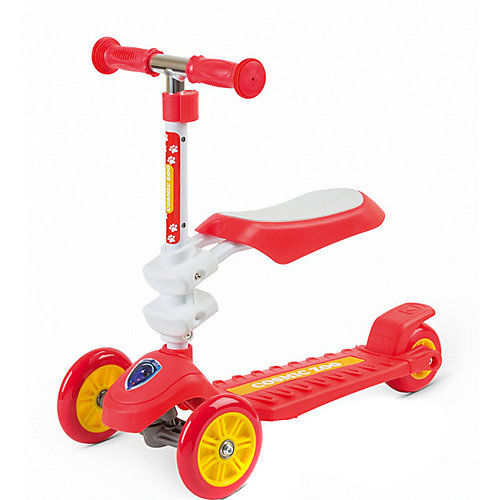 Трехколесный самокат Small Rider Galaxy Seat Cosmic Zoo, красный от Small Rider
