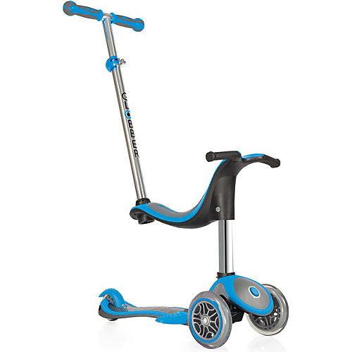 Трехколесный самокат Globber Evo 4 In 1 Plus, голубой от Globber