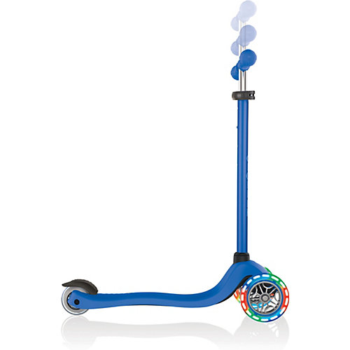 Трехколесный самокат Globber Primo Lights, синий от Globber