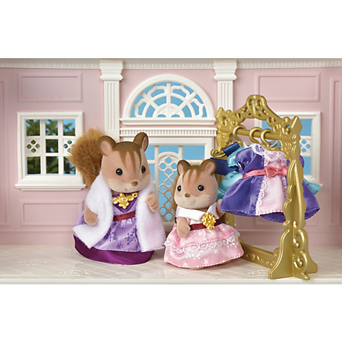 Набор Sylvanian Families Series Town "Модные платья",фиолетовое и розовое от Эпоха Чудес