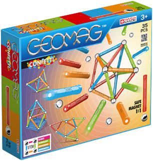 Конструктор магнитный Geomag "Confetti", 35 деталей