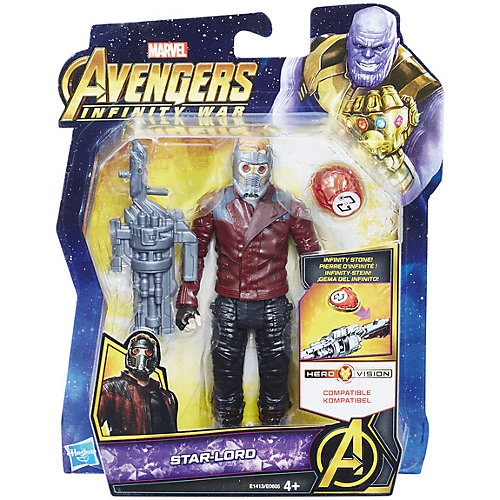 Фигурка Avengers "Мстители и камни бесконечности" Звёздный лорд, 15 см от Hasbro