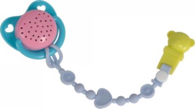 New Born Baby Schnuller mit Funktion in blau oder rosa Puppenmama Zubehör New Born Baby Schnuller mit Funktion in blau oder rosa Puppenmama Zubehör