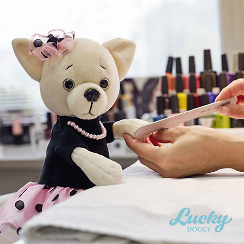 Мягкая игрушка Orange Lucky Doggy Собака Lili: Бусинка, 37 см от Orange