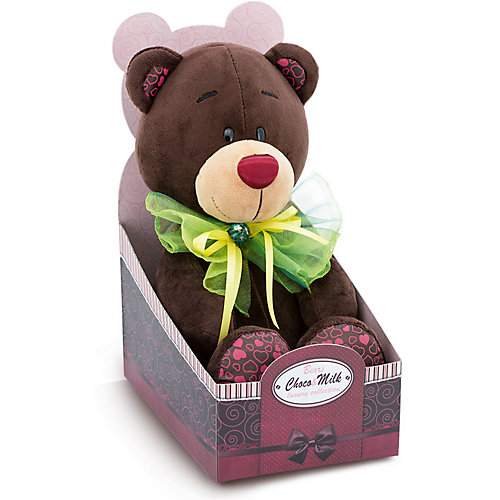 Мягкая игрушка Orange Choco & Milk Мишка Choco: Зелёный бант, 25 см от Orange