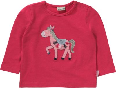 Baby Langarmshirt mit Strasssteinen pink Gr. 74 Mdchen Baby