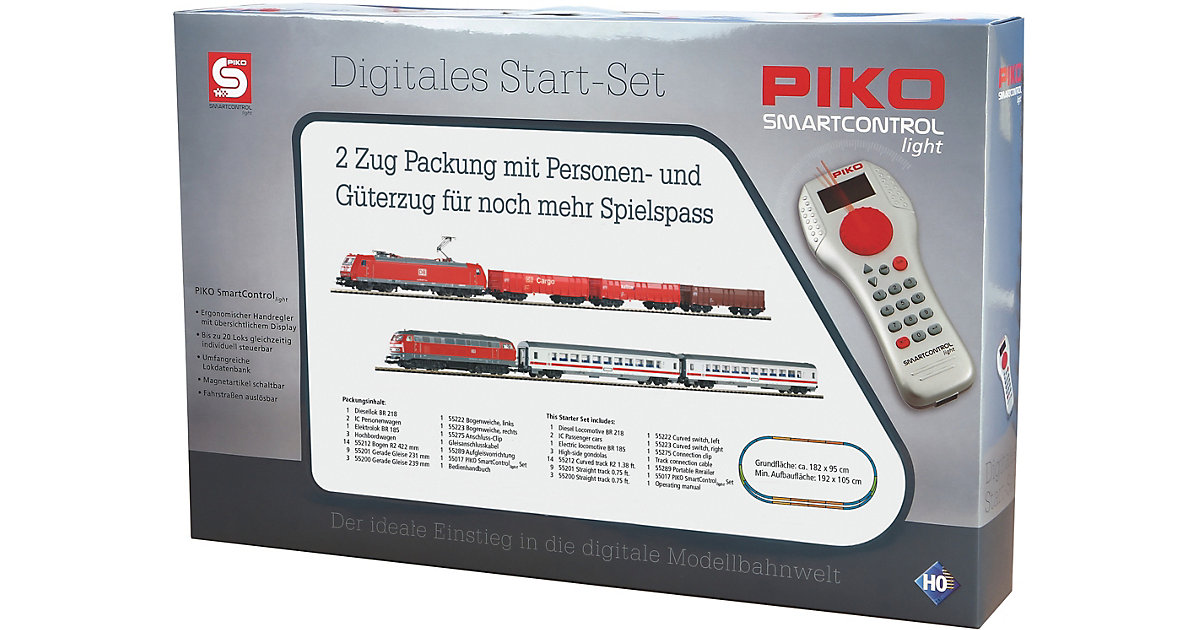 PIKO · H0 PIKO SmartControl light 2-Zug-Set BR 185 + BR 218 PIKO · H0 PIKO SmartControl light 2-Zug-Set BR 185 + BR 218