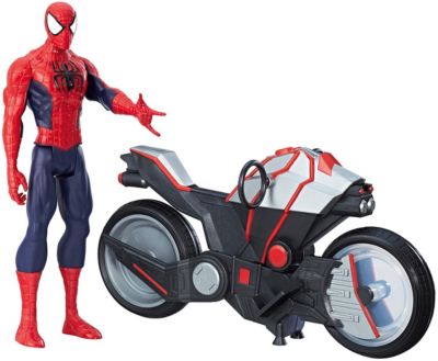 Фигурка Marvel Avengers Человек-паук с мотоциклом, 30 см