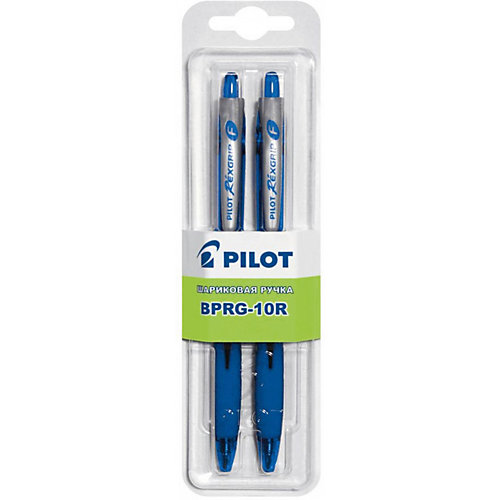 Шариковые ручки Pilot 0,7 мм 2 шт, синие от Pilot