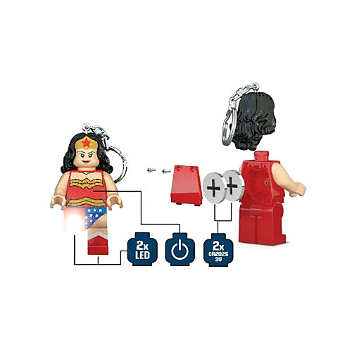 Брелок-фонарик для ключей LEGO "Super Heroes", Wonderwoman от LEGO