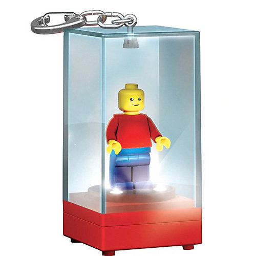 Брелок-фонарик для ключей LEGO «Футляр для минифигур» красный, синий от LEGO