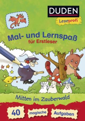 Buch - Duden Leseprofi: Mal- und Lernspaß Erstleser - Mitten im Zauberwald Kinder