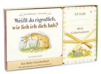 Buch - Weit du eigentlich, wie lieb ich dich hab? Baby-Geschenkset mit Meilensteinkarten