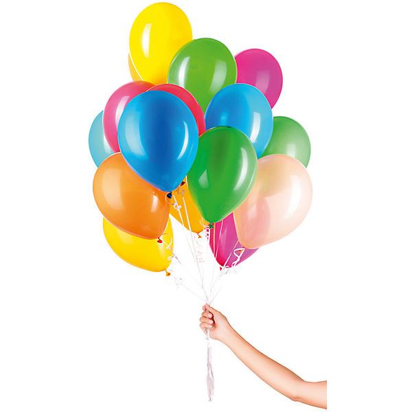 Luftballons bunt 23 cm, 30 Stück